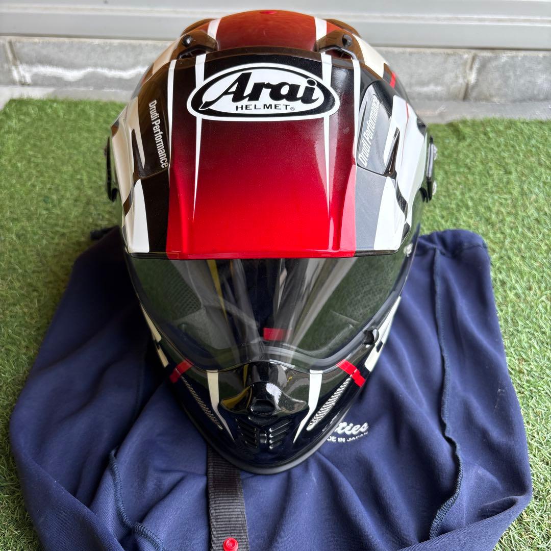 Arai Tour Cross 3 フルフェイスヘルメット　Lサイズ アライヘルメット（ARAI HELMET） 即納 Honda×Arai TOUR CROSS 3 : K