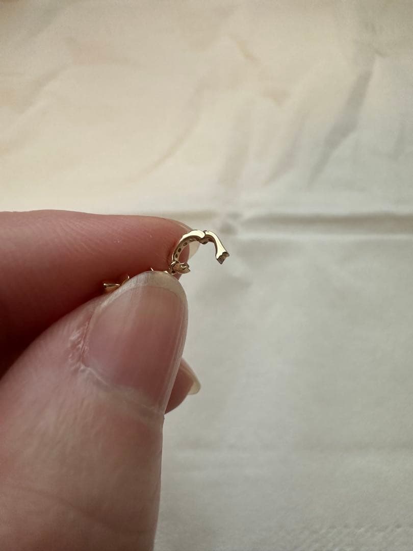 K18YG天然ダイヤモンド　ペンダント　0.07ct