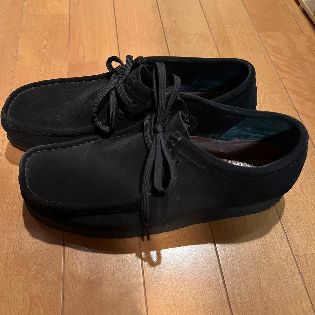CLARKS Originalsブラック スエードシューズ 26.5cm - メルカリ
