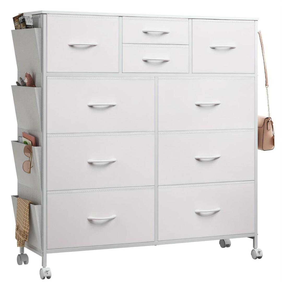 キャスター付きチェスト＆サイドポケット、4段引き出し hg-rcc-1552-013.jpg