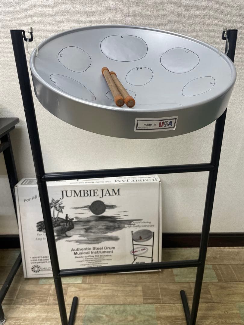 ジャンビージャム スチールドラム シルバー スティールパン JUMBIE JAM