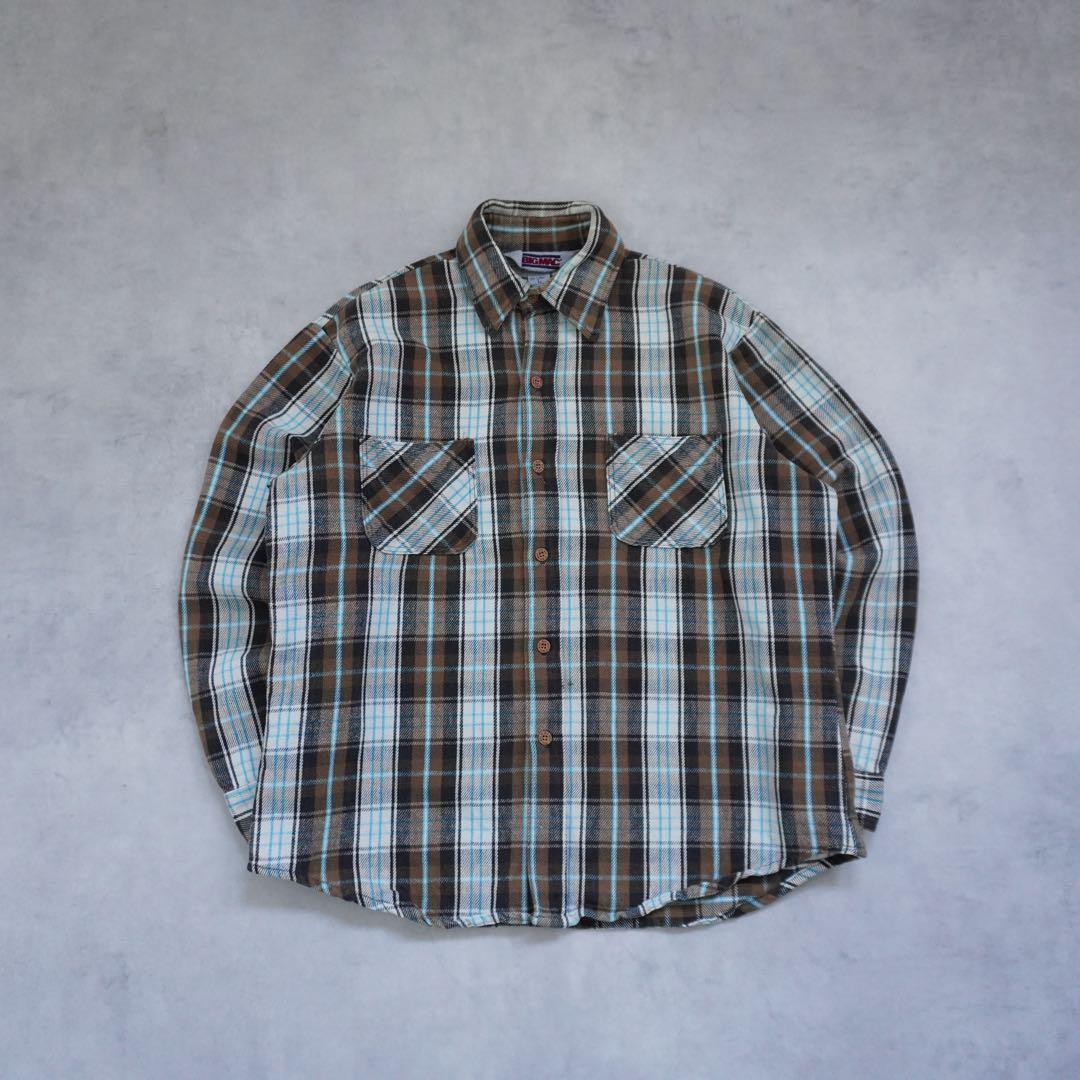 80s】BIGMACビッグマック ヘビーネルシャツ USA製 L 好配色 - メルカリ