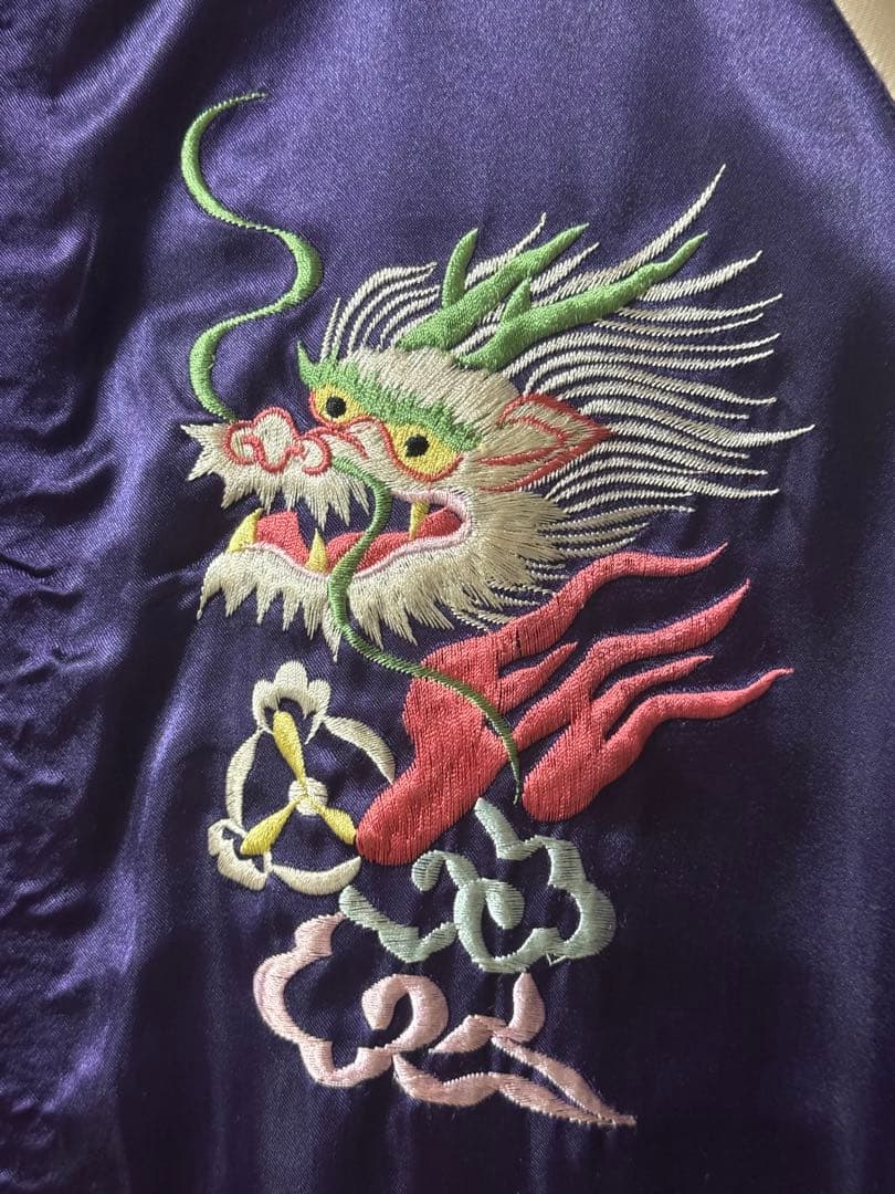 ☆希少美品！テーラー東洋 リバーシブルスカジャン 鷲虎龍 ブラック