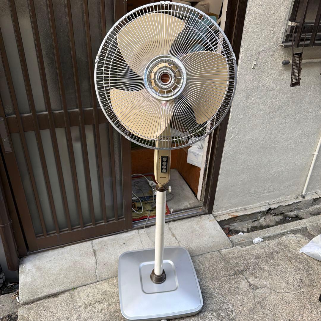 レトロ National 松下電器 40センチ スタンド 扇風機 キャスター付 ナショナル扇風機 「松風」 F−30H1F 松下電器産業株式会社 昭和レトロ