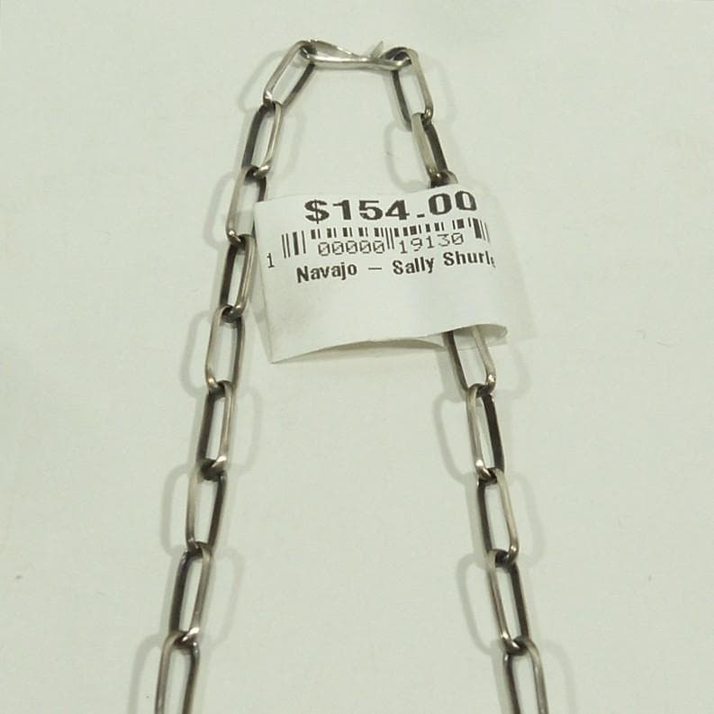 Navajo Sally Shirley シルバーチェーンネックレス - メルカリ