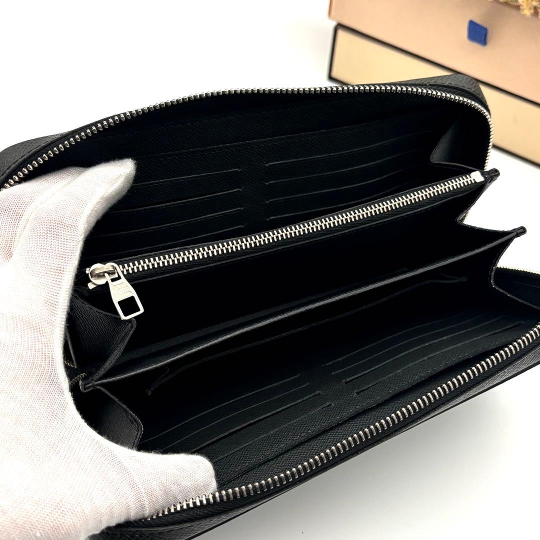 ルイヴィトン タイガ ジッピーXL 黒 財布 大容量 セカンドバッグ