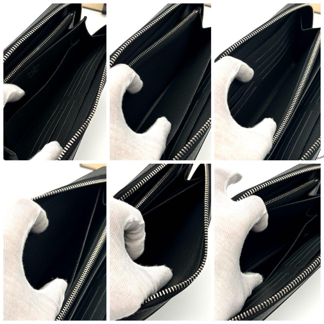 ルイヴィトン タイガ ジッピーXL 黒 財布 大容量 セカンドバッグ