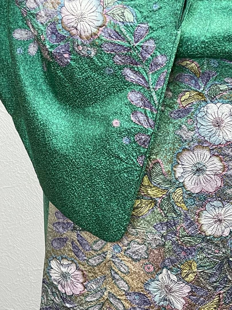 袷 訪問着 辻ヶ花/叩染 正絹 身丈163 - メルカリ