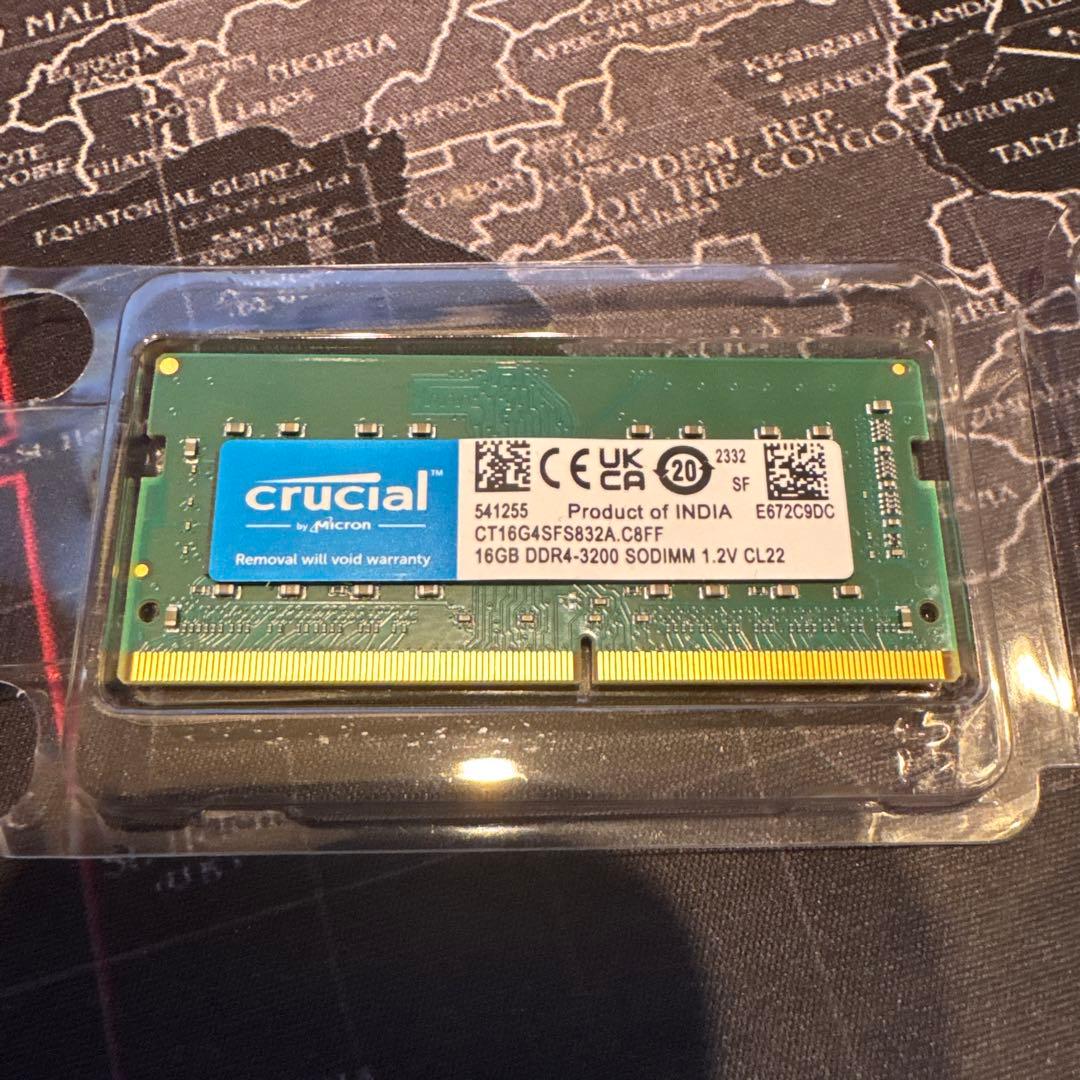 メモリ DDR4-3200 16GB SODIMM CT16G4SFS832A 61TP8LlxaqL.jpg