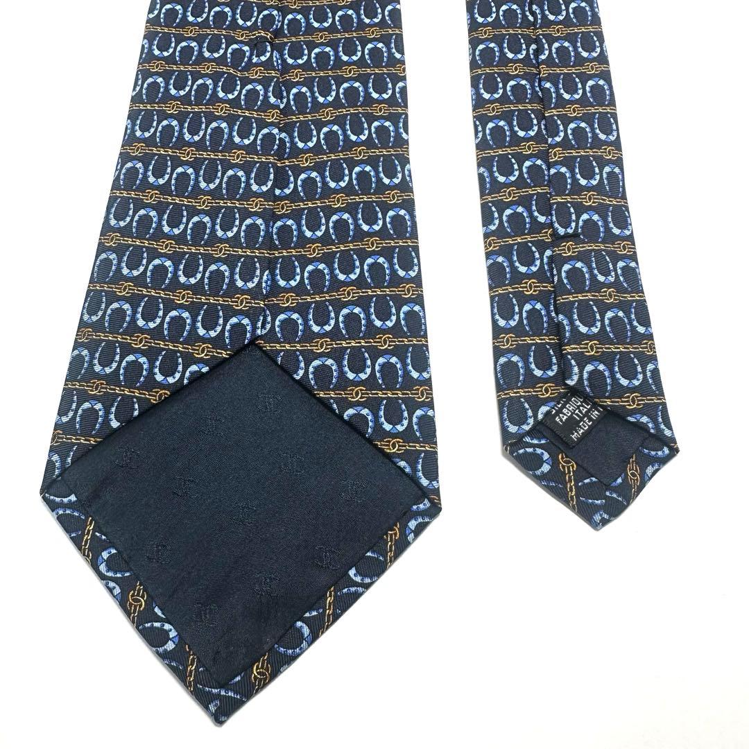 極美品】CHANEL ネクタイ 希少 高級品 ココマーク チェーン 美麗