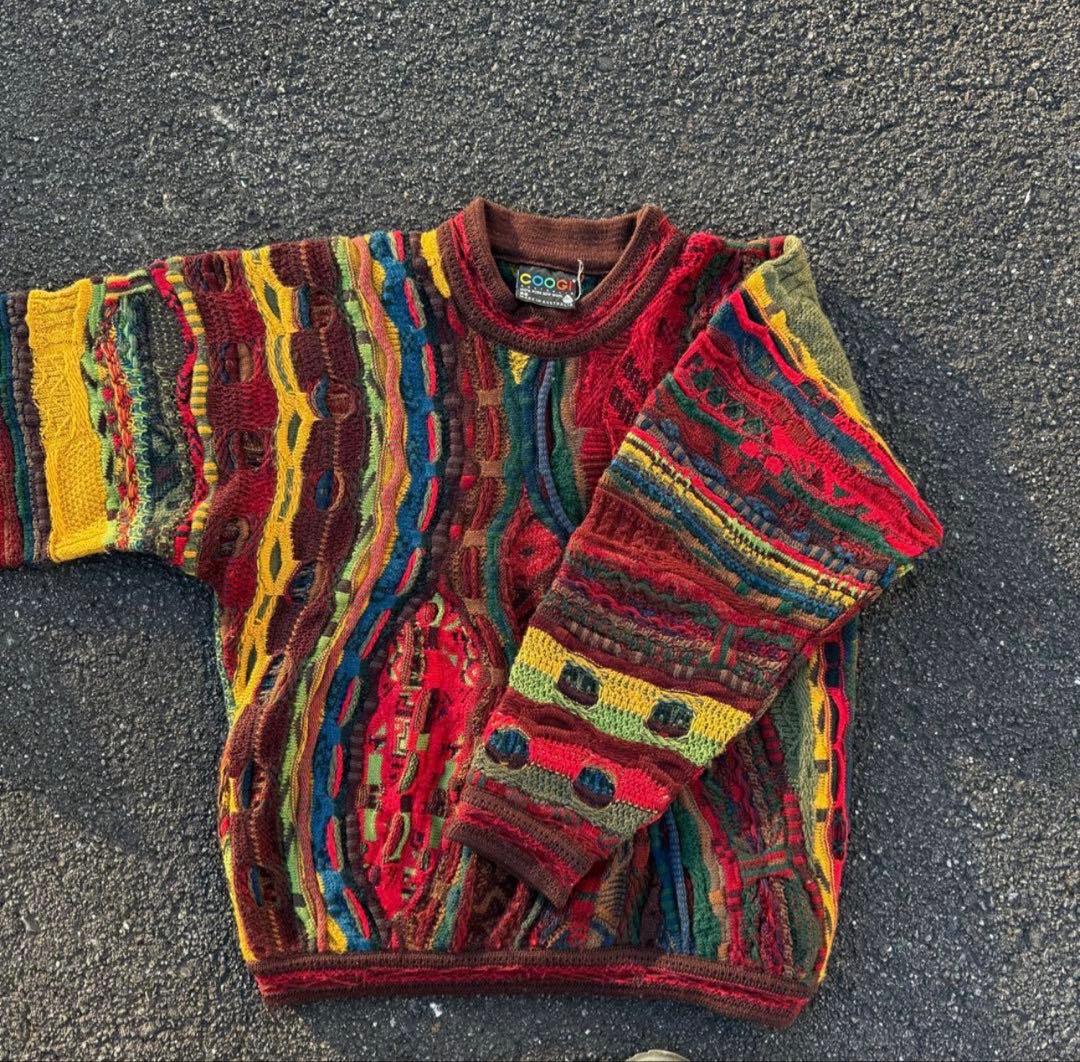 希少1点物】COOGI クージー 3Dニット セーター 総柄 赤 M位 - メルカリ