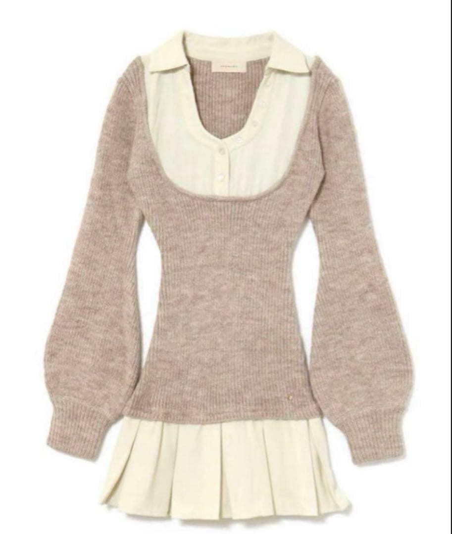 andmary Demi layered mini dress - メルカリ