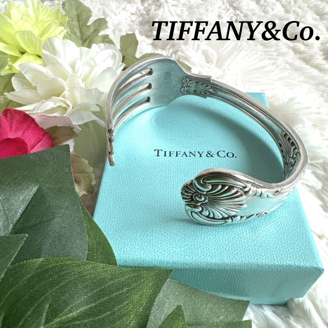 希少】 TIFFANY&Co オールド品 ティファニー フォーク バングル - メルカリ