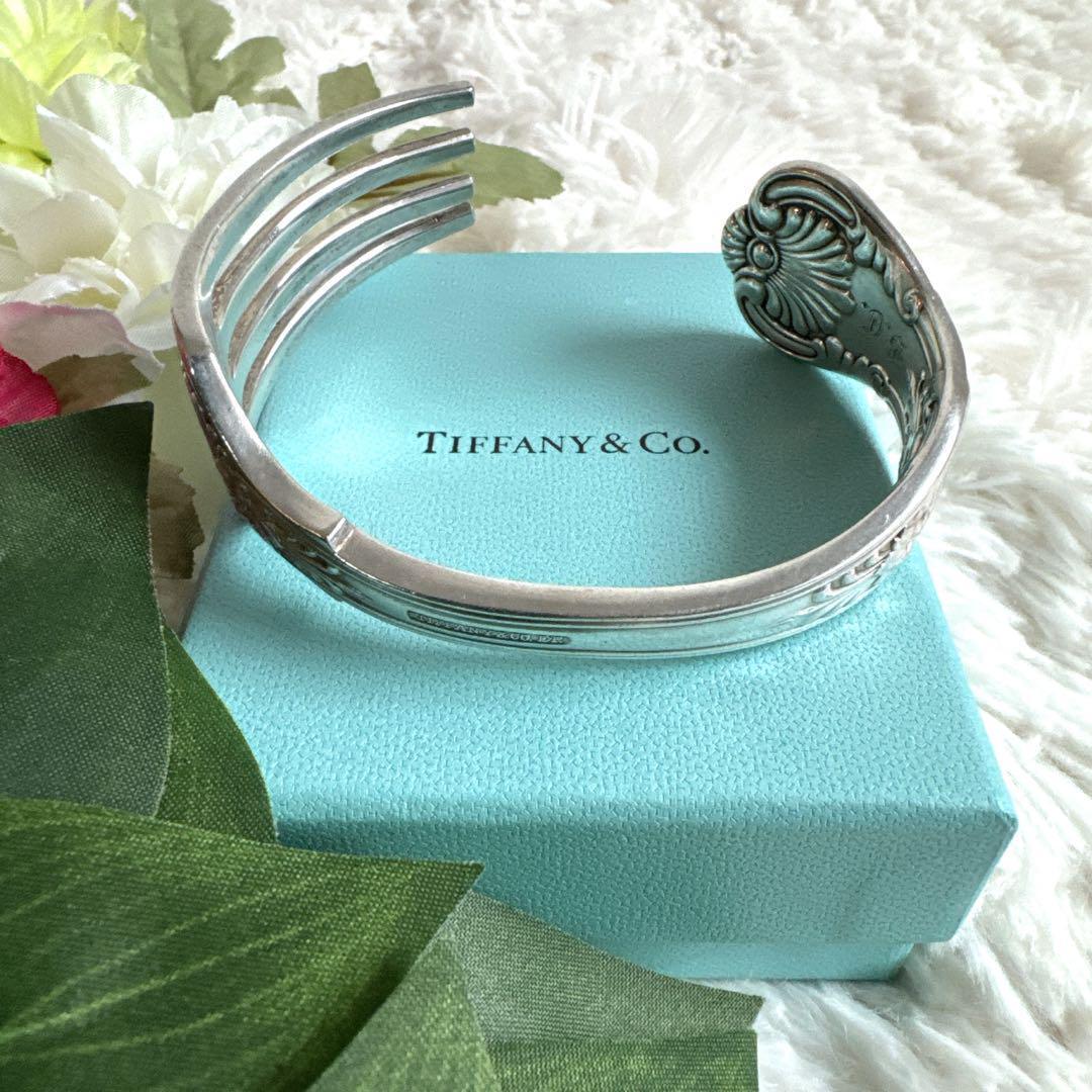 希少】 TIFFANY&Co オールド品 ティファニー フォーク バングル - メルカリ