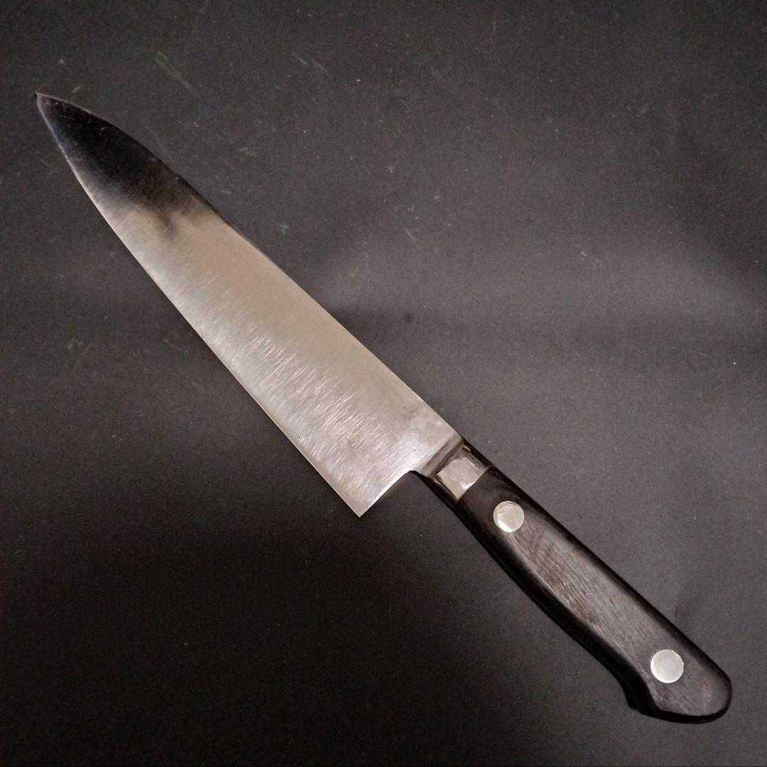 菊季 KIKUSUE 牛刀 包丁 日本鋼 鍔付本通し 研ぎ済み - メルカリ