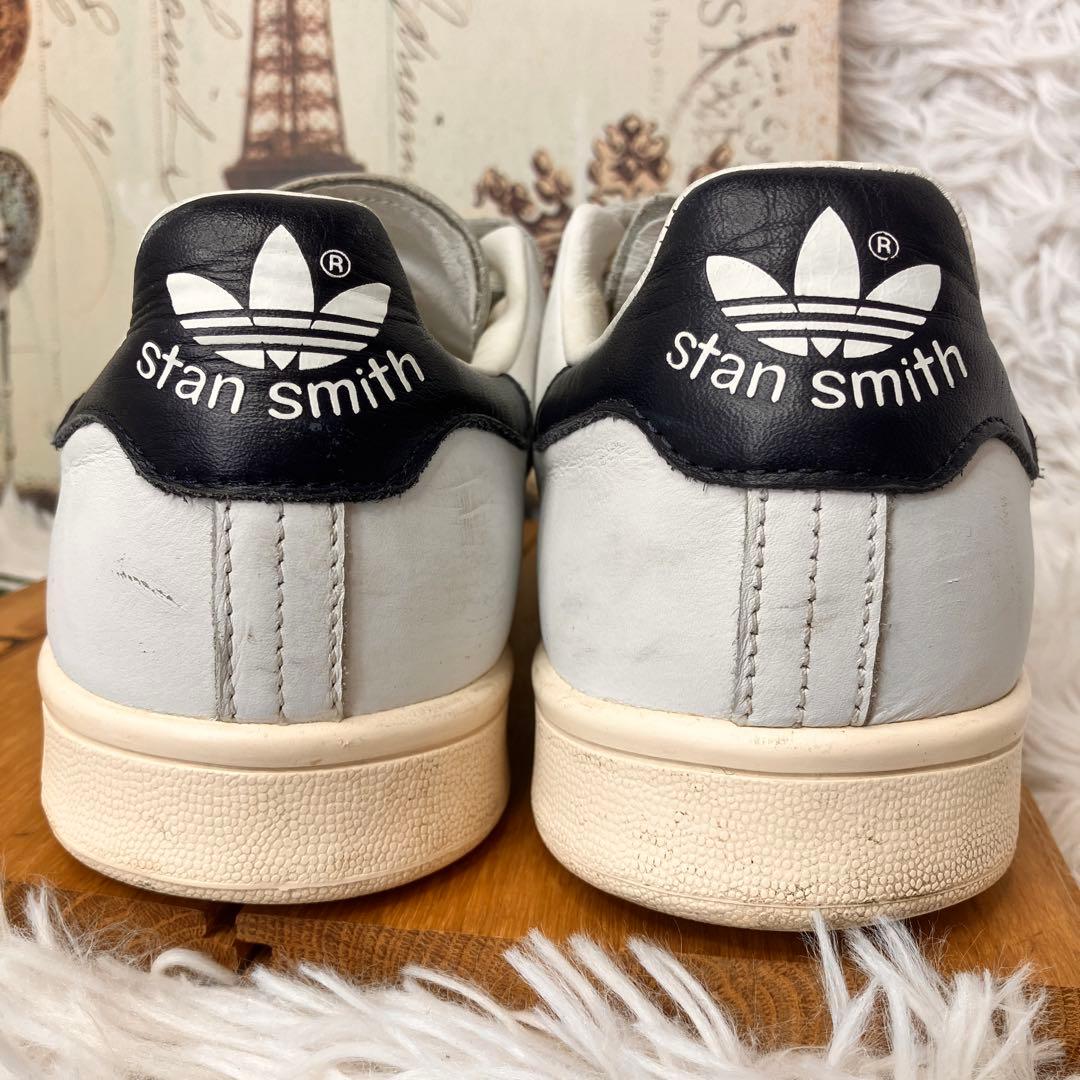 adidas アディダス スタンスミス ベルクロ ネイビー 本革 27cm - メルカリ