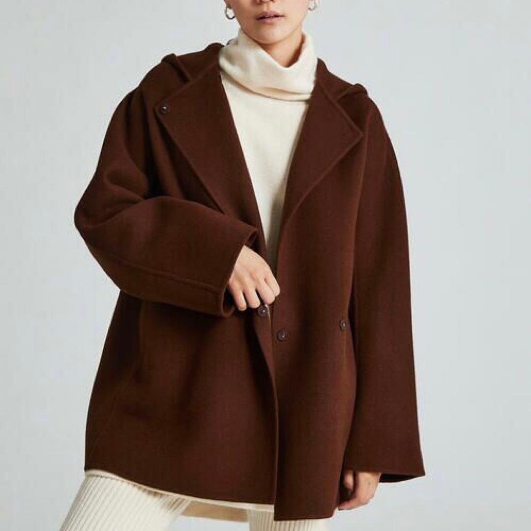 Ballsey プレミアムウールリバー フーデッドショートコート　ブラウン セール】 プレミアムウールリバー フーデッドショートコート （その他