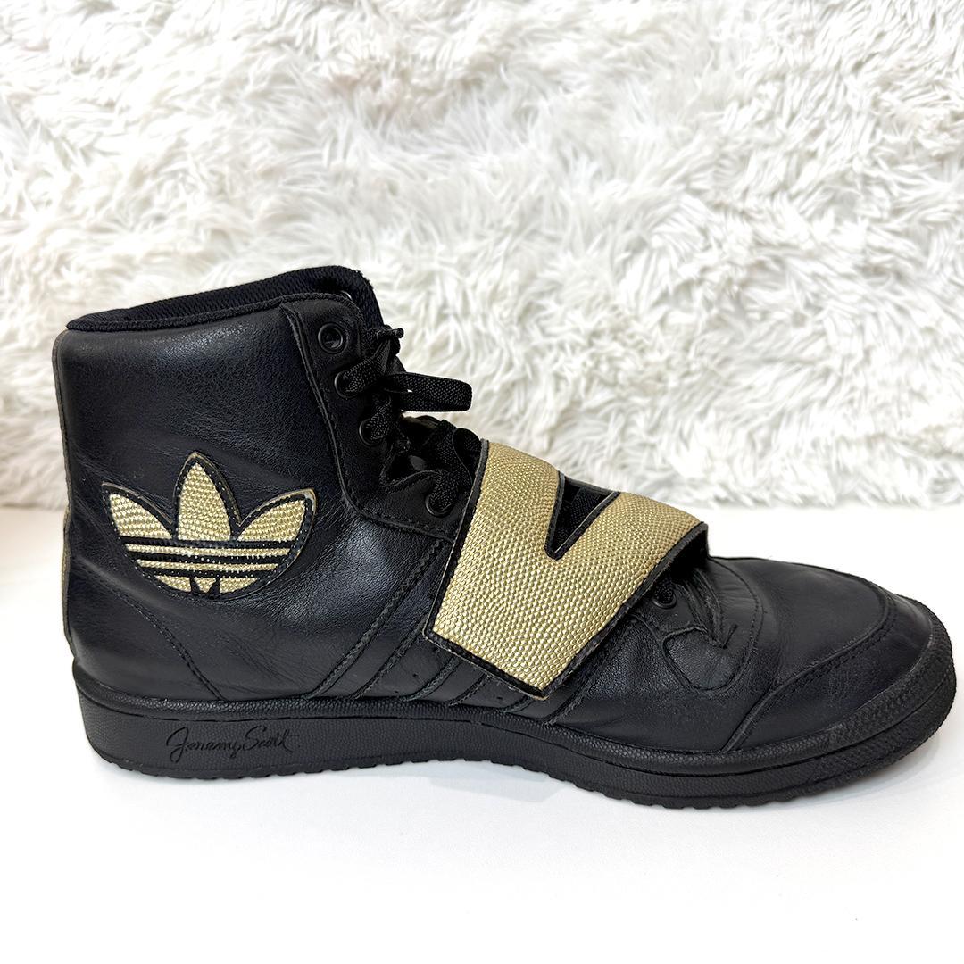 アディダス オリジナルス ジェレミースコット ブラック ゴールド 28.5cm