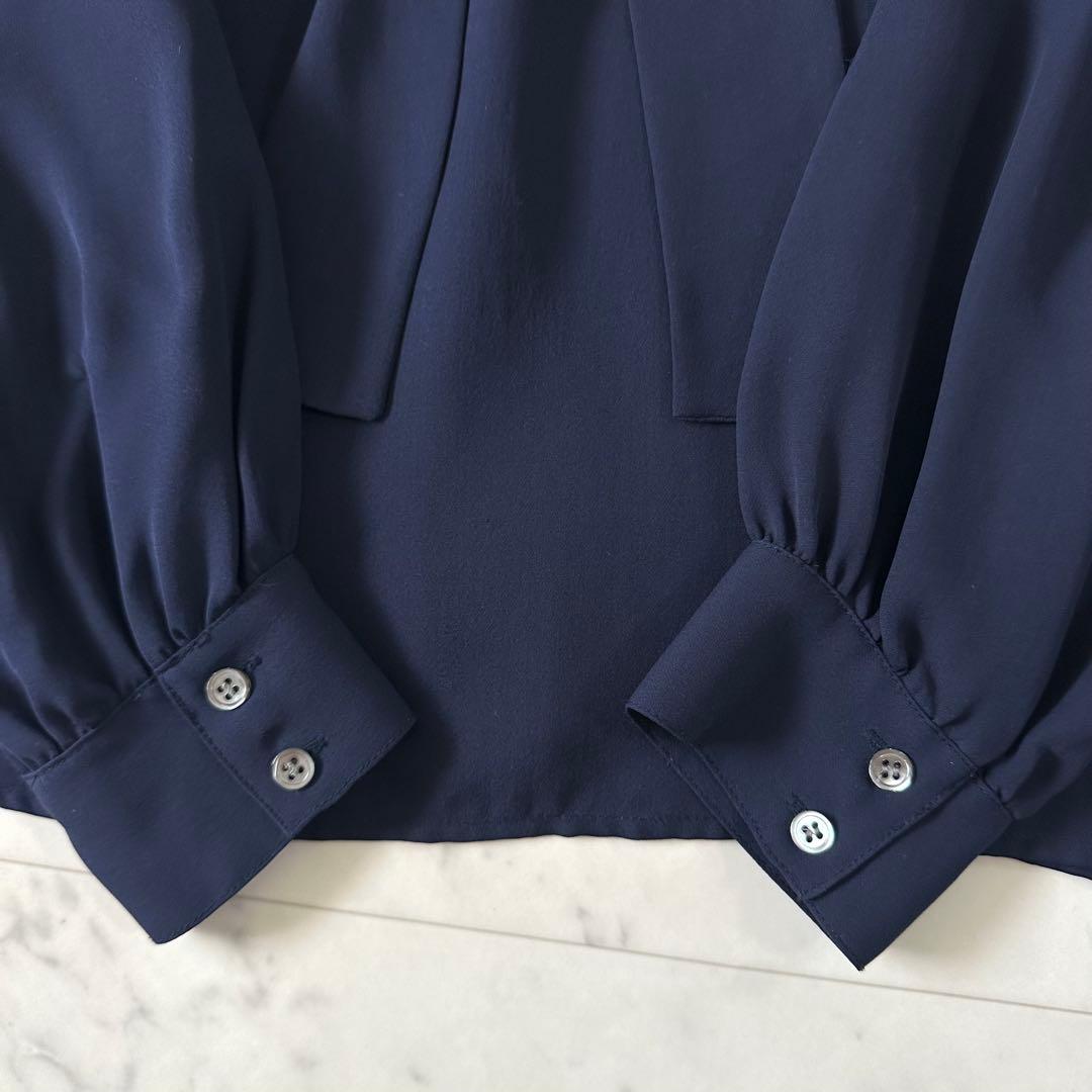 美品♪セオリーリュクス シルク100% ボウタイブラウス リボンブラウス