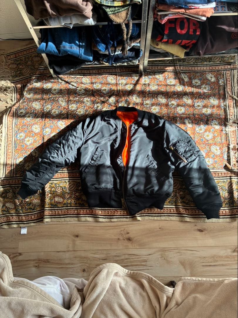 usa製 80sALPHAINDUSTRIES ma1 リバーシブル m Vintage Alpha Industries Ma1 Bomber Jacket Reversible Size Xxlarge