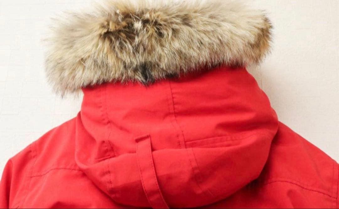 M*n様 カナダグース ジャスパー 赤 ダウンジャケット M(天然コヨーテ