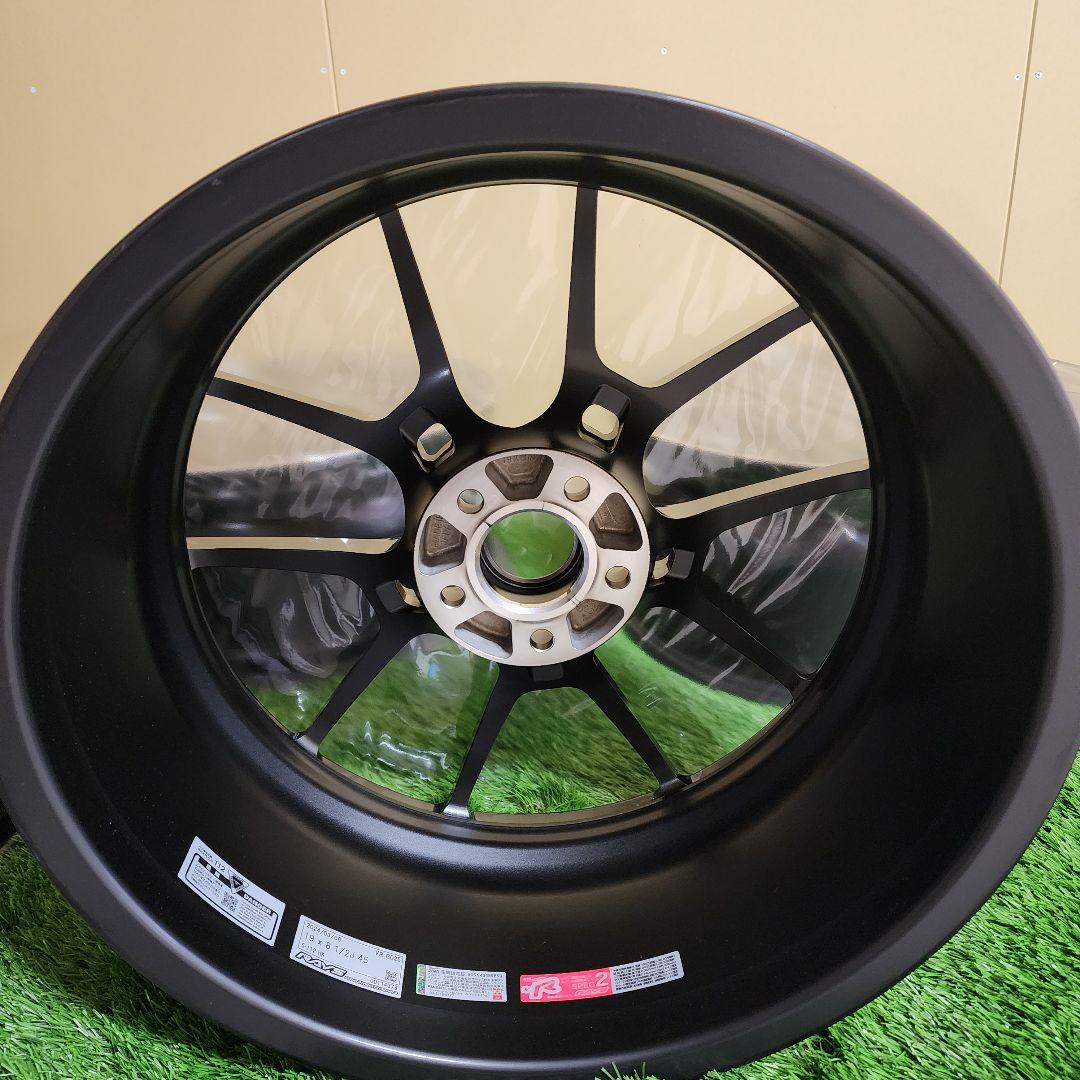 レイズ ボルクレーシング G025 シャイニングブラック 19×8.5J 4本