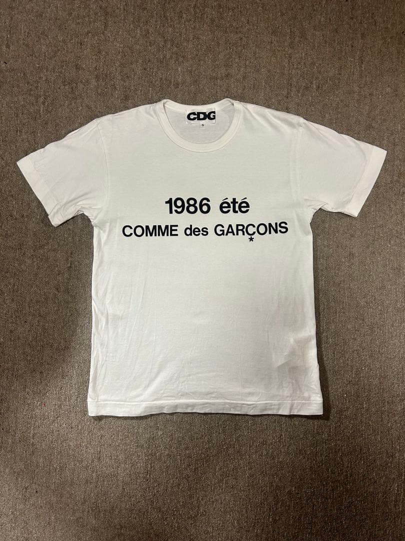 COMME des GARÇONS 1986 été Tシャツ S ホワイト - メルカリ