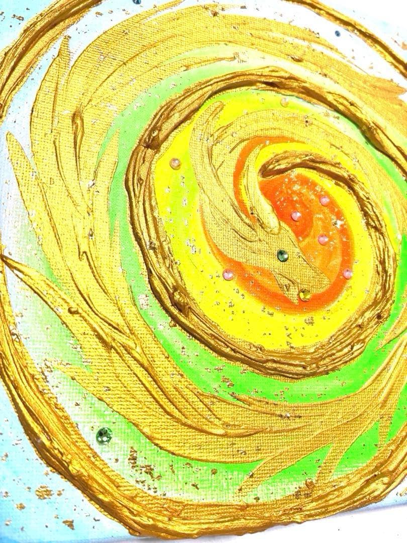 開運絵画龍のエネルギー鳳凰健康運金運運気上昇金箔