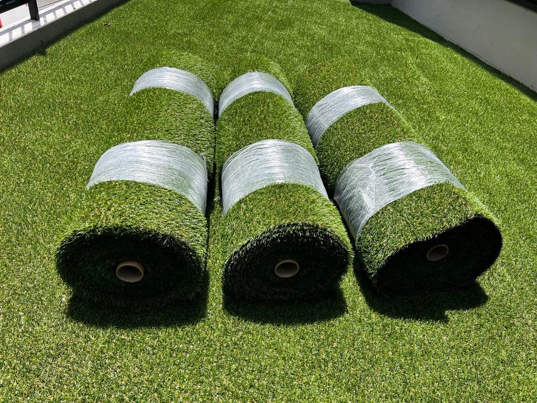 人工芝 ロール 3本セット 楽天市場】人工芝ロール 1m×20m 芝丈20mm【送料無料】【U字ピン44本