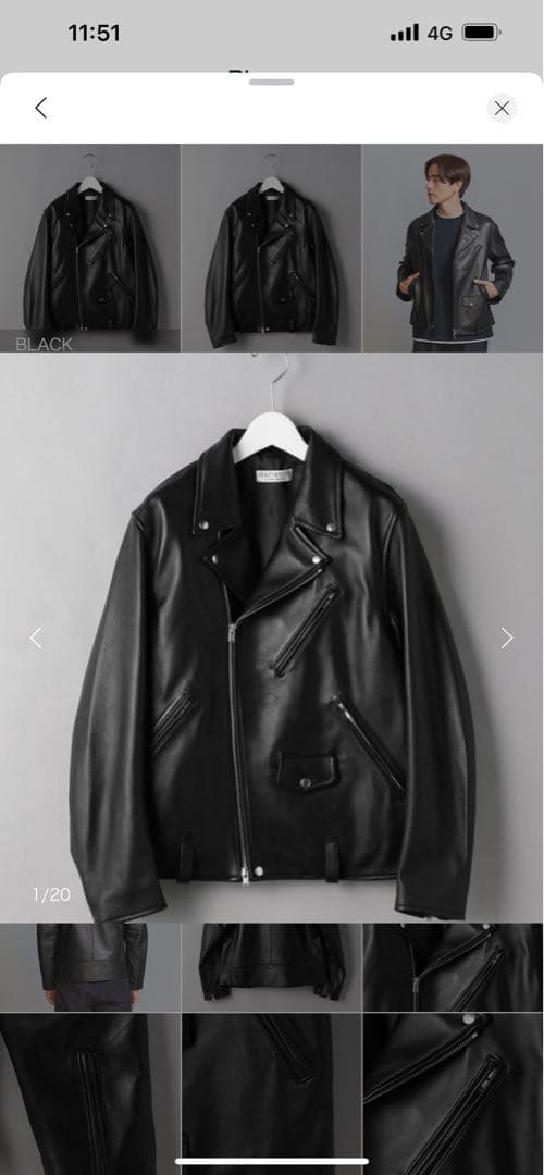 BEAUTY&YOUTH BY シープレザー ダブル ライダース ジャケット BEAUTY&YOUTH UNITED ARROWS（ビューティーアンドユースユナイテッド