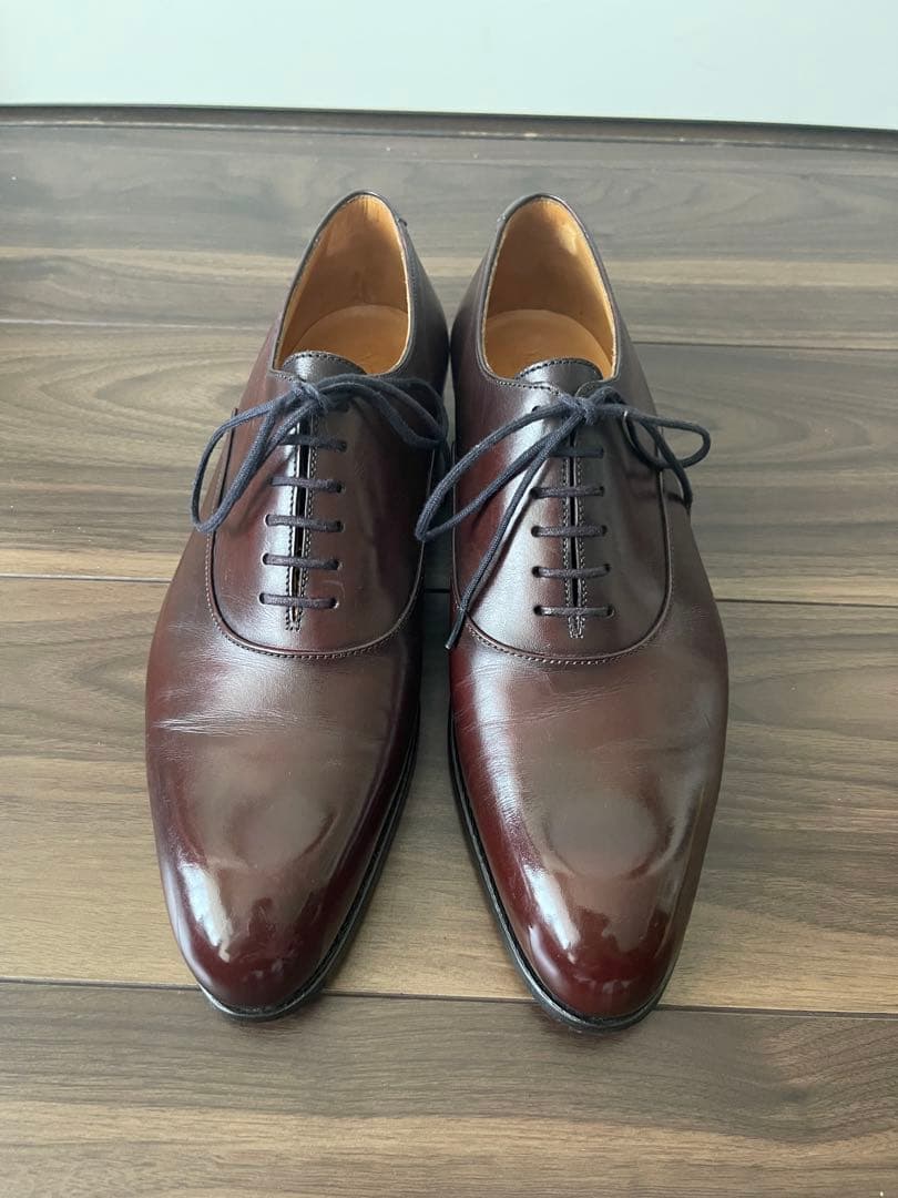 J.M.WESTON ダークブラウン レザー ドレスシューズ