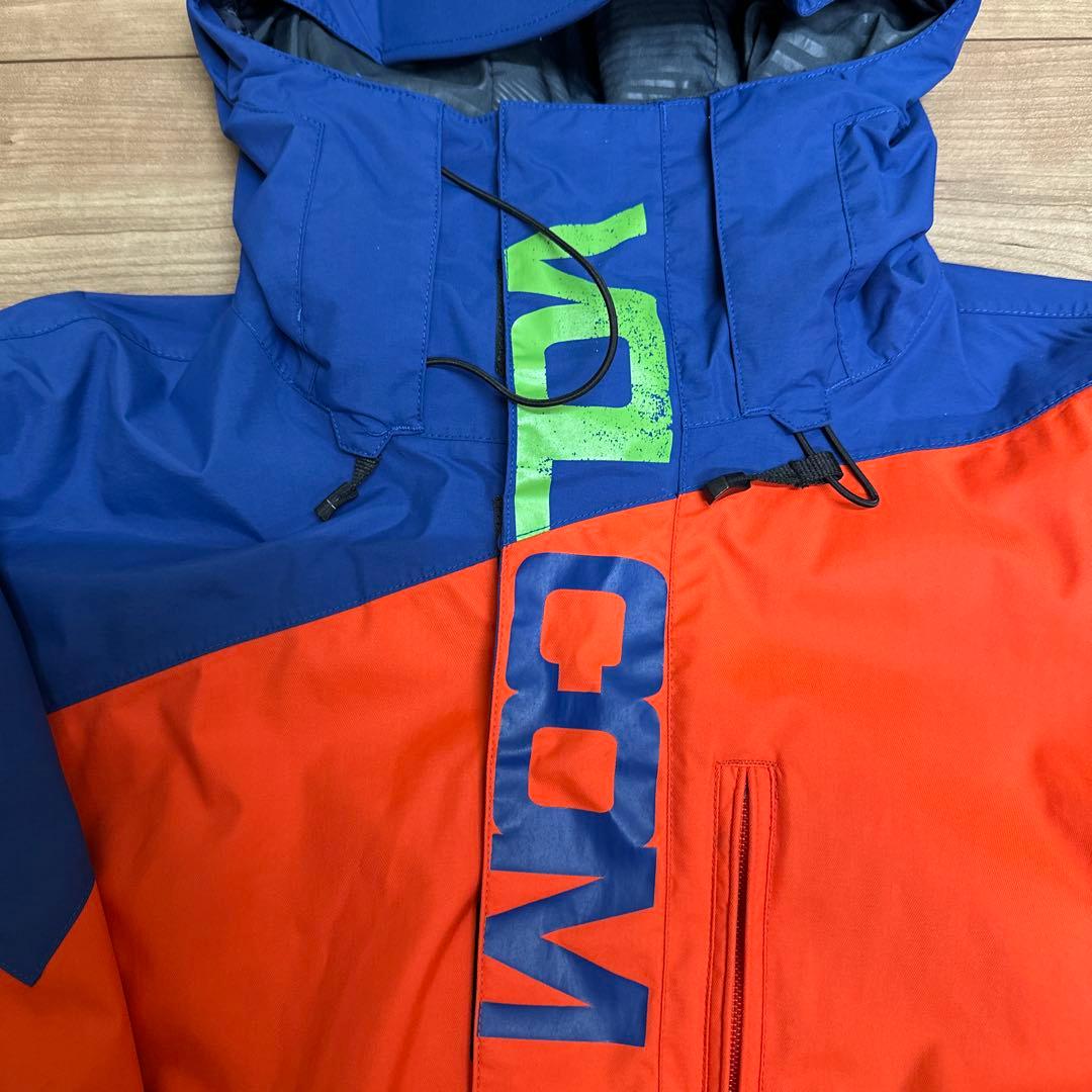 Volcom スノーボードジャケット オレンジ/グリーン - メルカリ