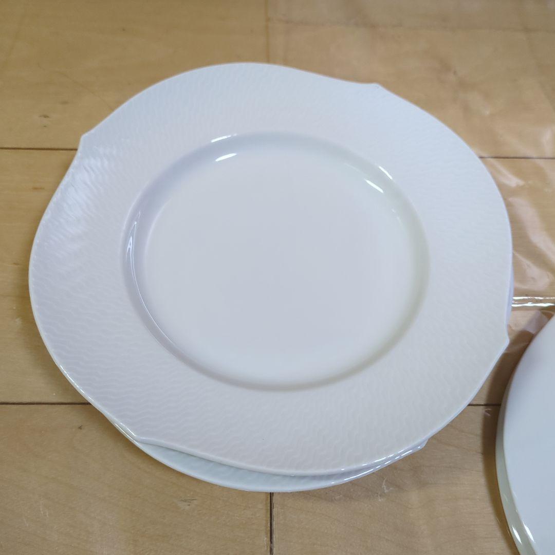 マイセン 波の戯れ ホワイト プレート 22.5cm 4枚セット