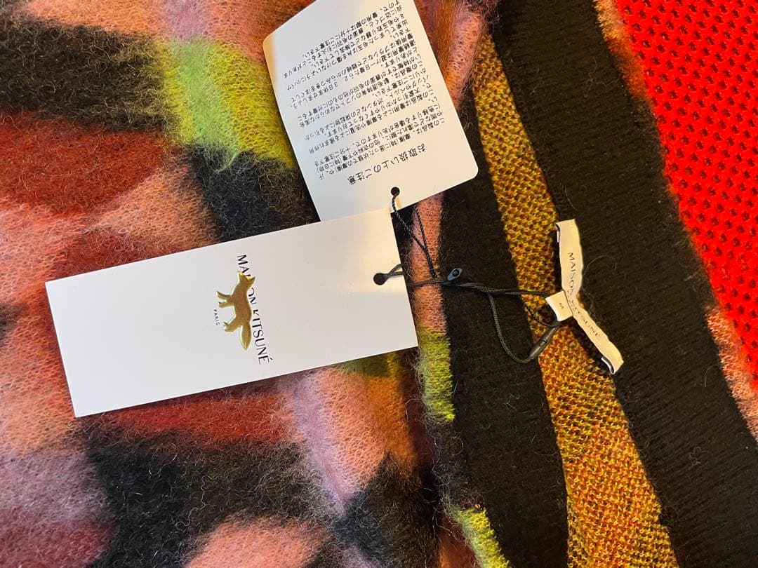 Choik様専用MAISON KITSUNÉ 幾何学模様ニットモヘアスカートM