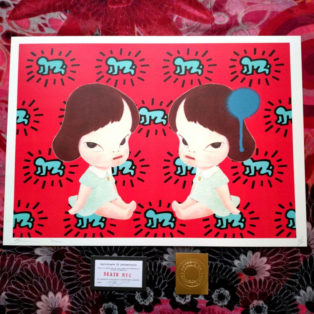 ミ*ダ様 death nyc 世界限定100枚　奈良美智　キースヘリング Yahoo!オークション - DEATH NYC 世界限定100枚 アートポスター 奈良美