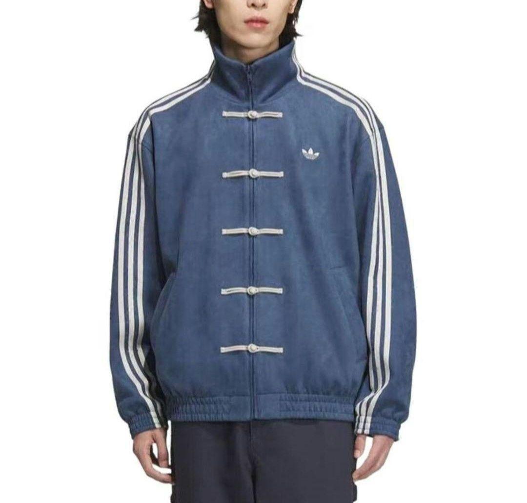新品 アディダス 中国限定 蛇年 トラックジャケット 青色 男女兼用 XL
