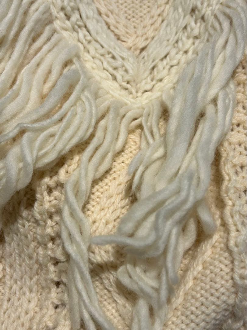 未使用ナナナナサーカ77circa リメイクケーブルフリンジニット - メルカリ