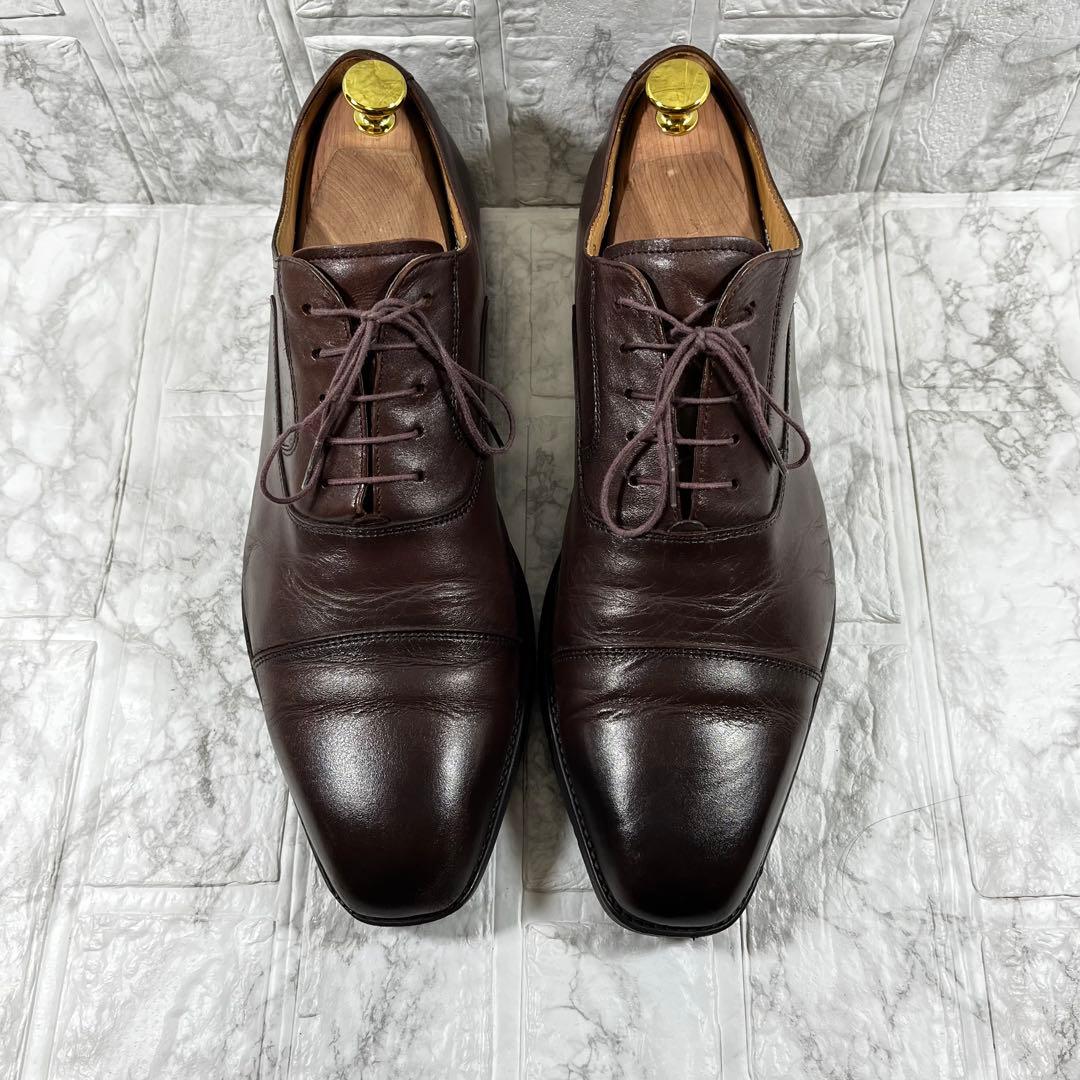美品】REGAL ストレートチップ ダークブラウン 本革 内羽根 26.5