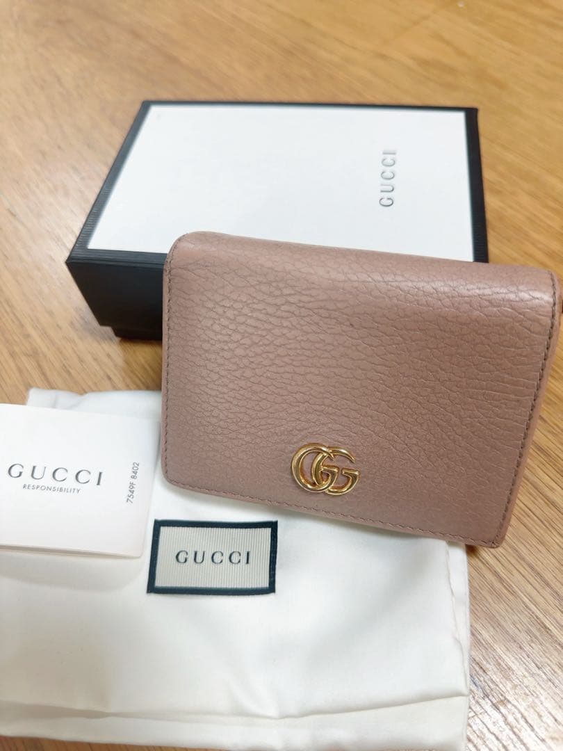 GUCCI マーモント 2つ折財布 グッチ GUCCI 2つ折り財布 GGマーモント COMPACT WALLET 782749 A7M0T