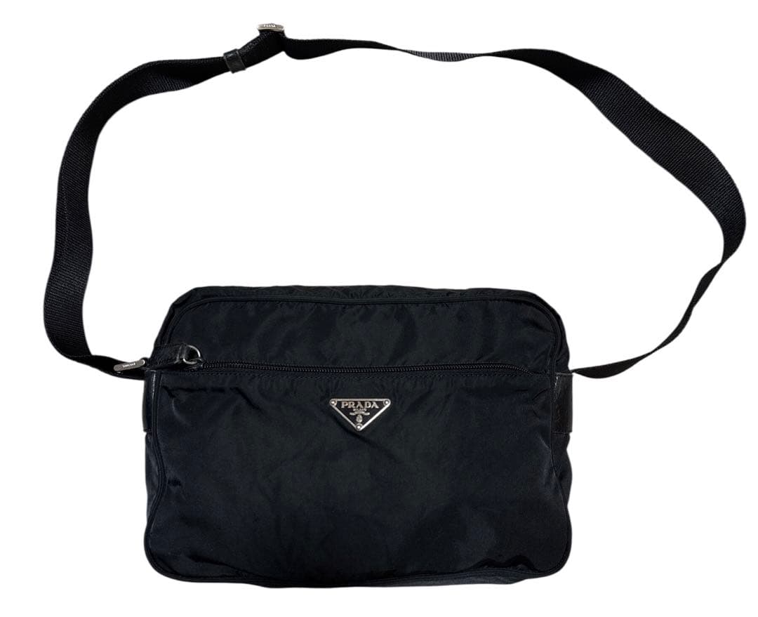 PRADA プラダ 三角ロゴ アイコン ナイロン ショルダーバッグ プラダ 三角ロゴ プレート ナイロン ショルダー バッグ - 50149601