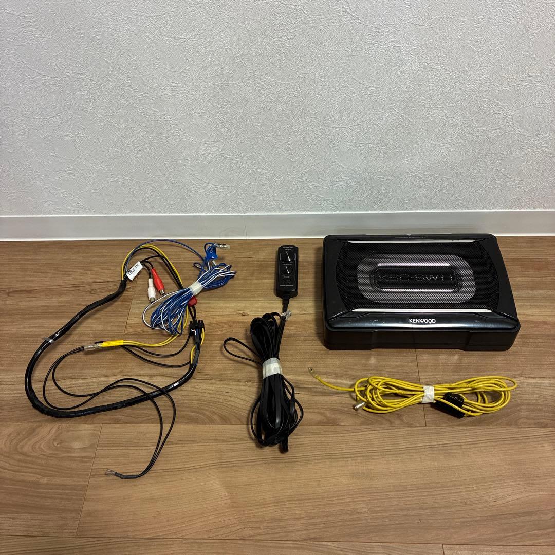 KENWOOD KSC-SW11 サブウーファー 楽天市場】ケンウッド KSC-SW11 最大出力150Wアンプ内蔵 20×12cm