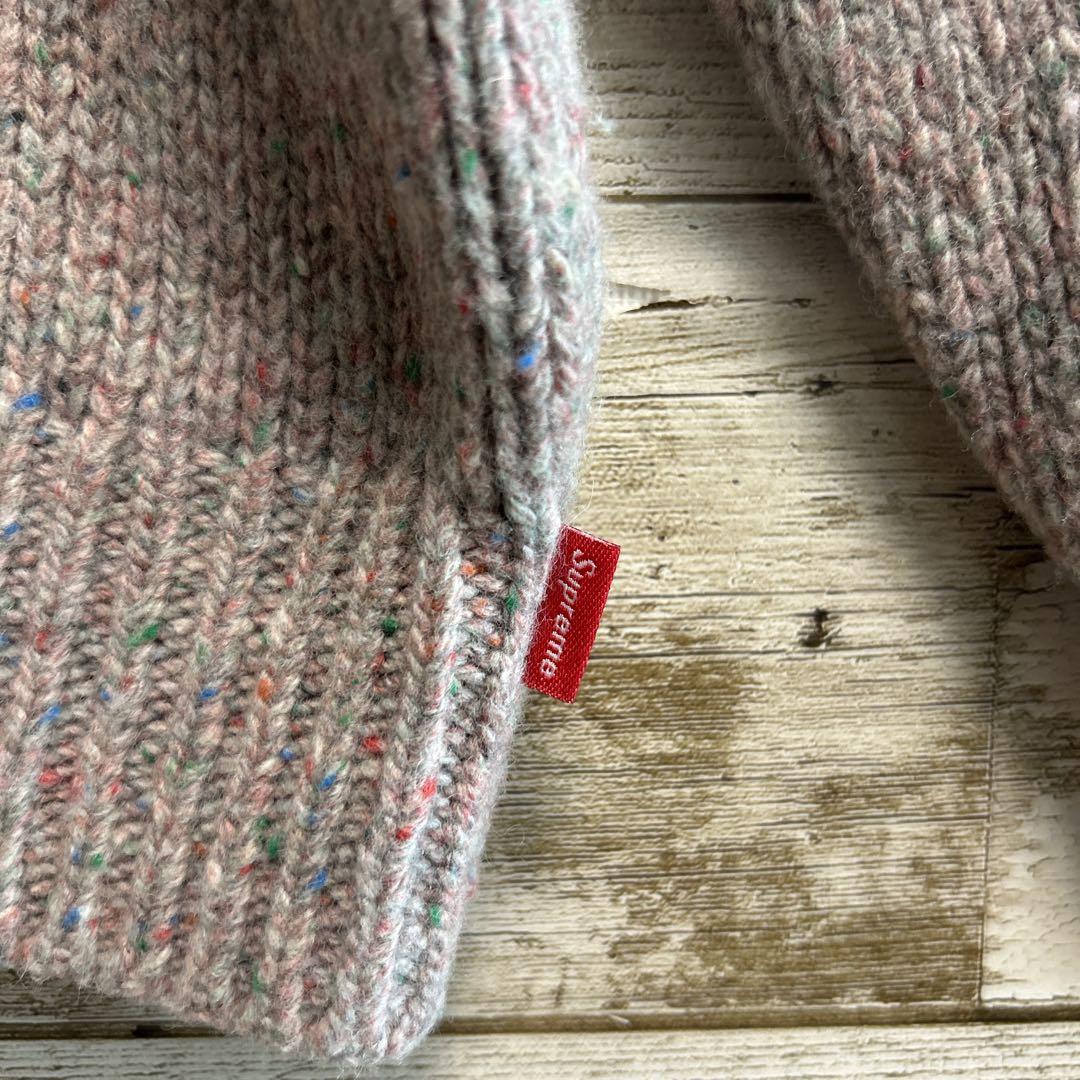 193【人気Lサイズ】シュプリーム♤刺繍スモールボックスロゴ ニット