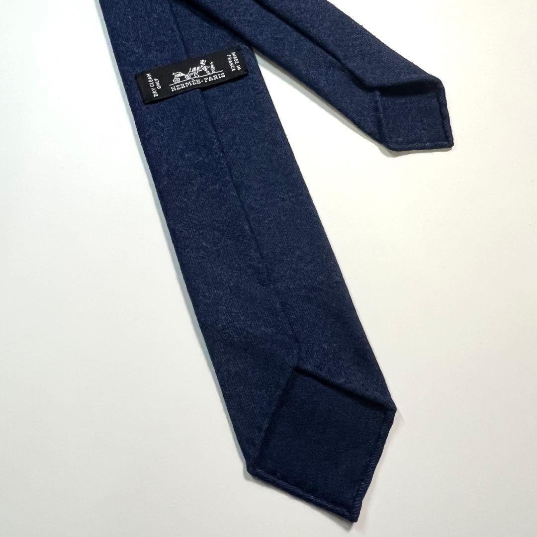 希少✨美品✨HERMES エルメス ネクタイ ウール ホース刺繍 馬 H - メルカリ