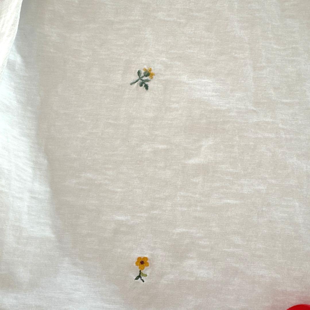 45R 白刺繍の四角ロンT レディース4 - メルカリ