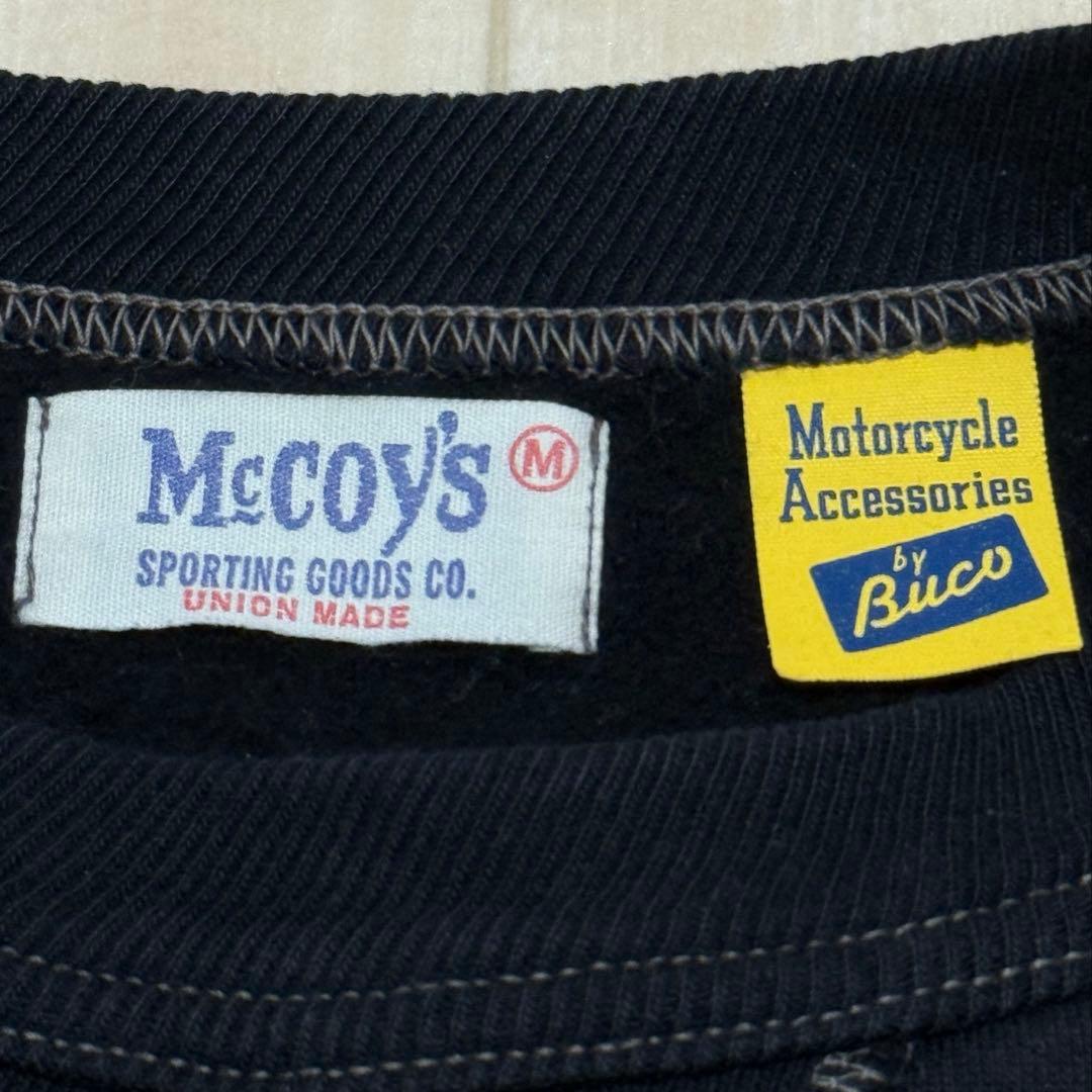 旧タグ ザリアルマッコイズ(BUCO)モーターサイクル スウェットシャツM