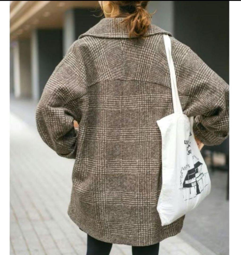 spick&span Wスライバーチェックハーフコート - メルカリ