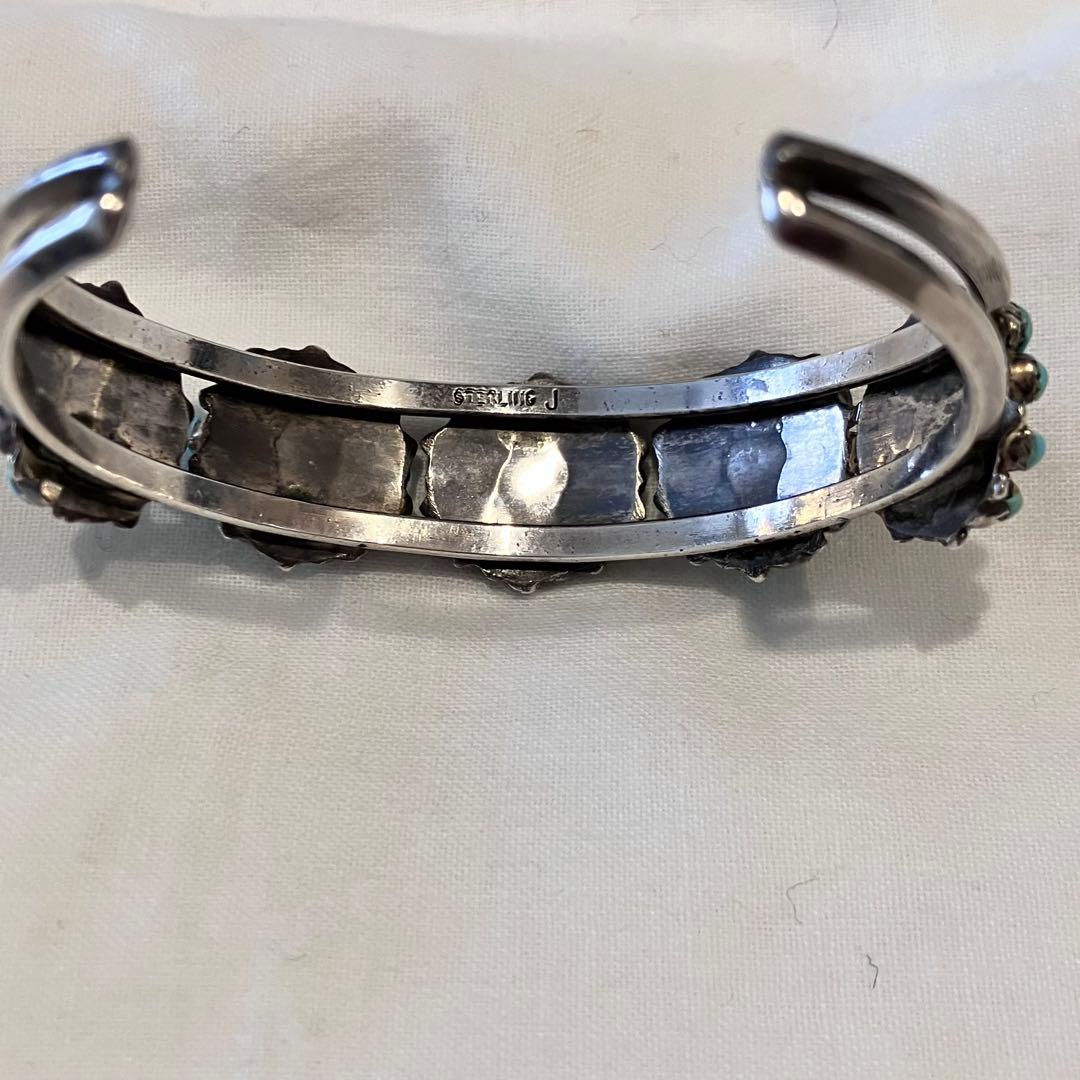 ウリボー様 希少✨ ナバホ インディアンジュエリー バングル J刻印