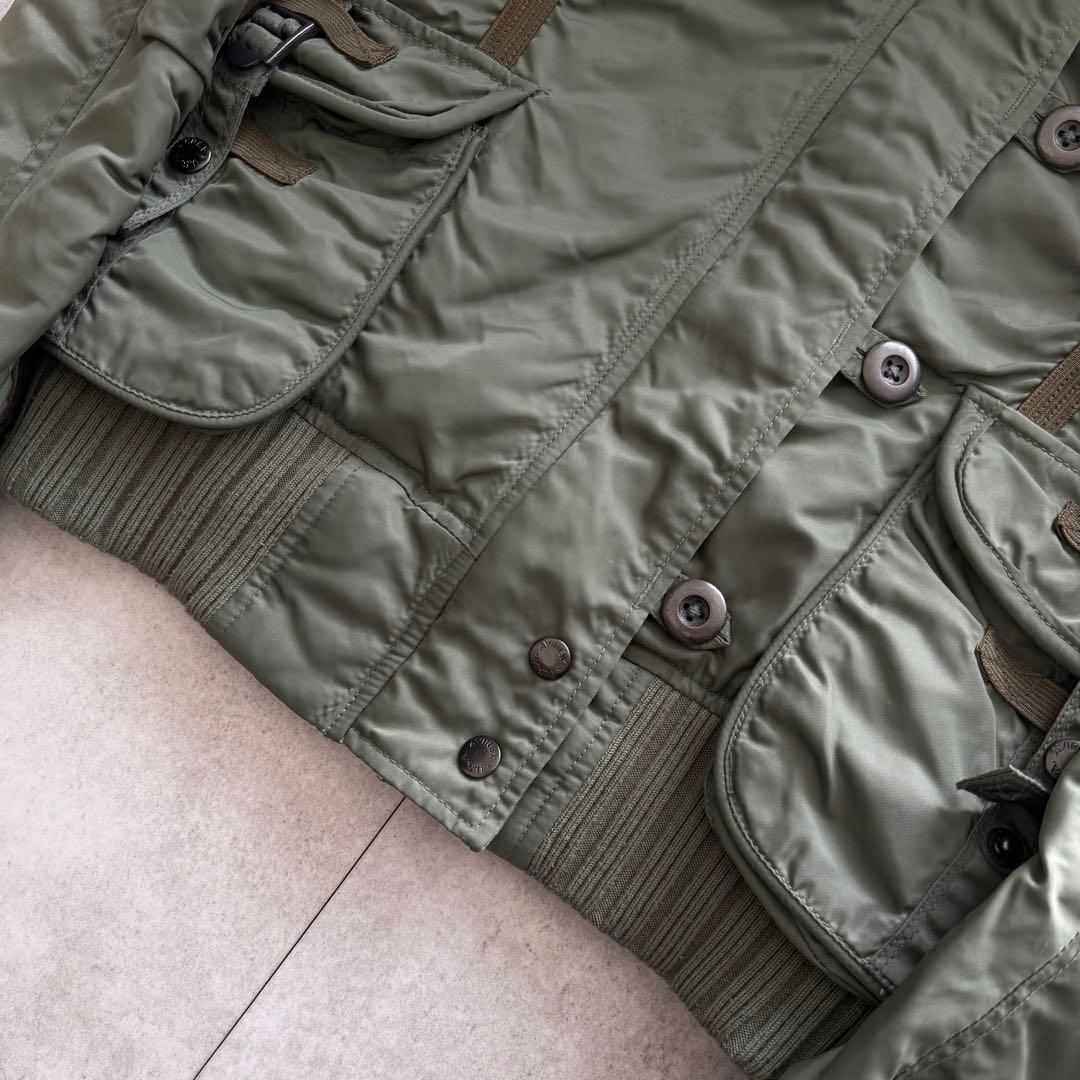 AVIREX Y2K ミリタリージャケット N-2B カーキ ファー S - メルカリ