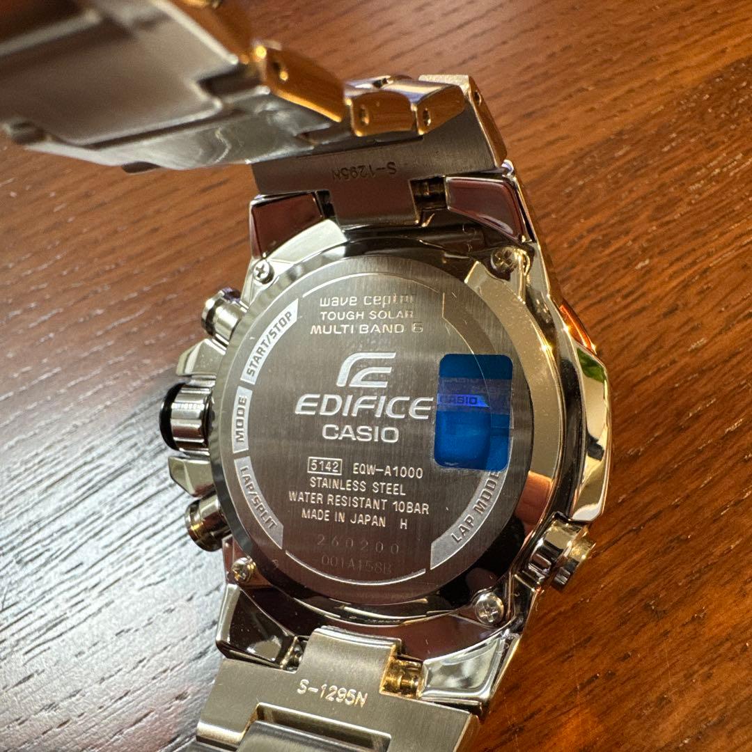 手首の太い方】 カシオ エディフィス EQW-A1000DB-1AJF