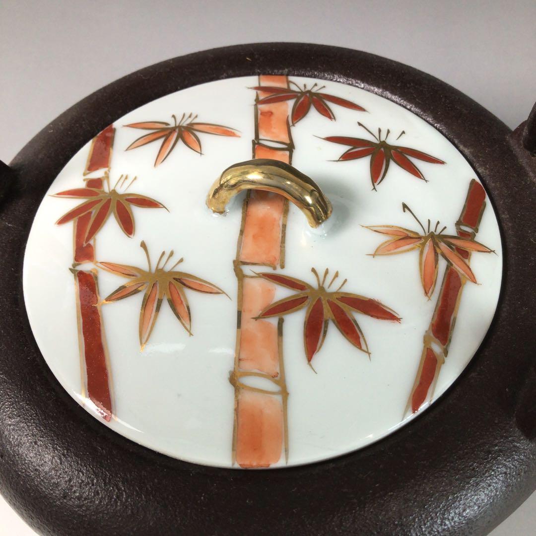 R766 銚子 『釜師 佐藤浄清造』『陶製替蓋付』『丸形銚子』 共箱